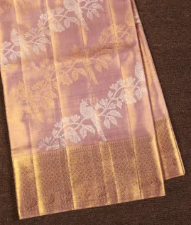 Pink Tissue Kanjivaram Silk Saree T5087941