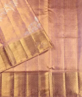 Pink Tissue Kanjivaram Silk Saree T5087942