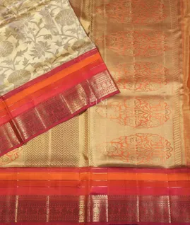 Gold Tissue Kanjivaram Silk Saree Y120962