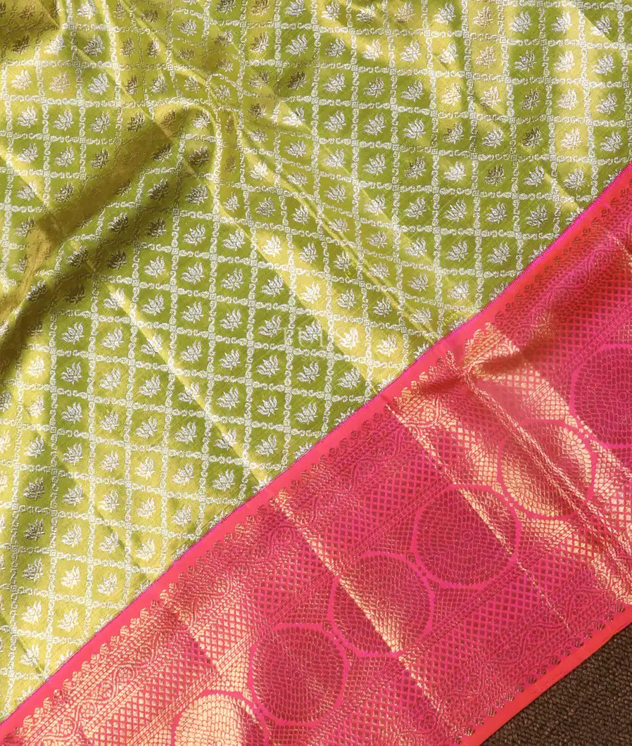 Green Tissue Kanjivaram Silk Saree T4726714