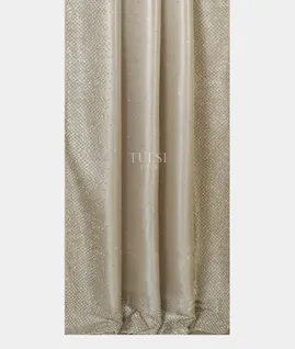 Grey Satin Crepe Silk Embroidery Saree T4493332