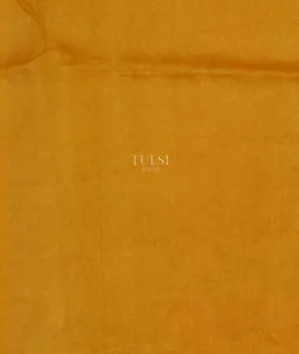 Yellow Tussar Cutwork Saree T4916863