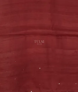 Red Tussar Cutwork Saree T4992213