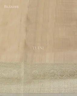 Off-White Banaras Kathan Silk Saree T5101013