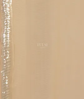 Cream Georgette Silk Embroidery Saree T4919103