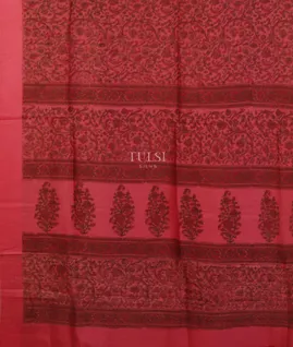 Pink Soft Tussar Printed Saree T5059354