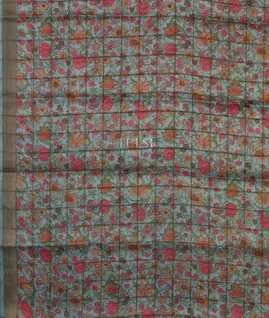 Pink Woven Tussar Saree T5102463