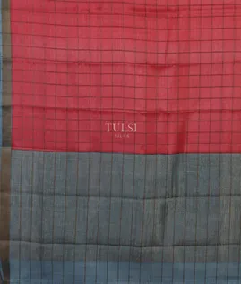 Pink Woven Tussar Saree T5102464