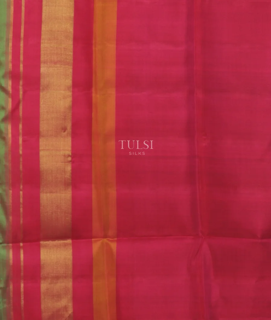 Bluish Green Patola Silk Saree T5111403