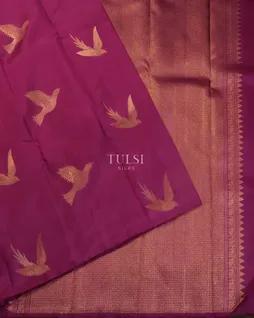 Purple Kanjivaram Silk Saree T5083304