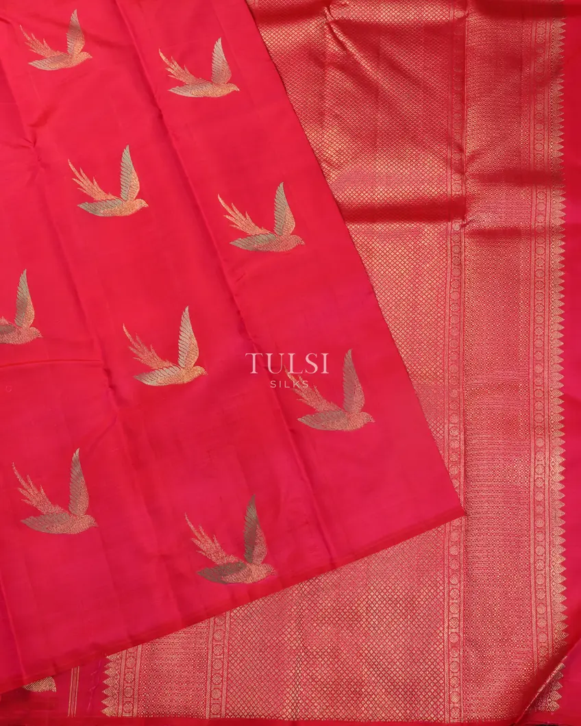 Magenta Kanjivaram Silk Saree T5003424