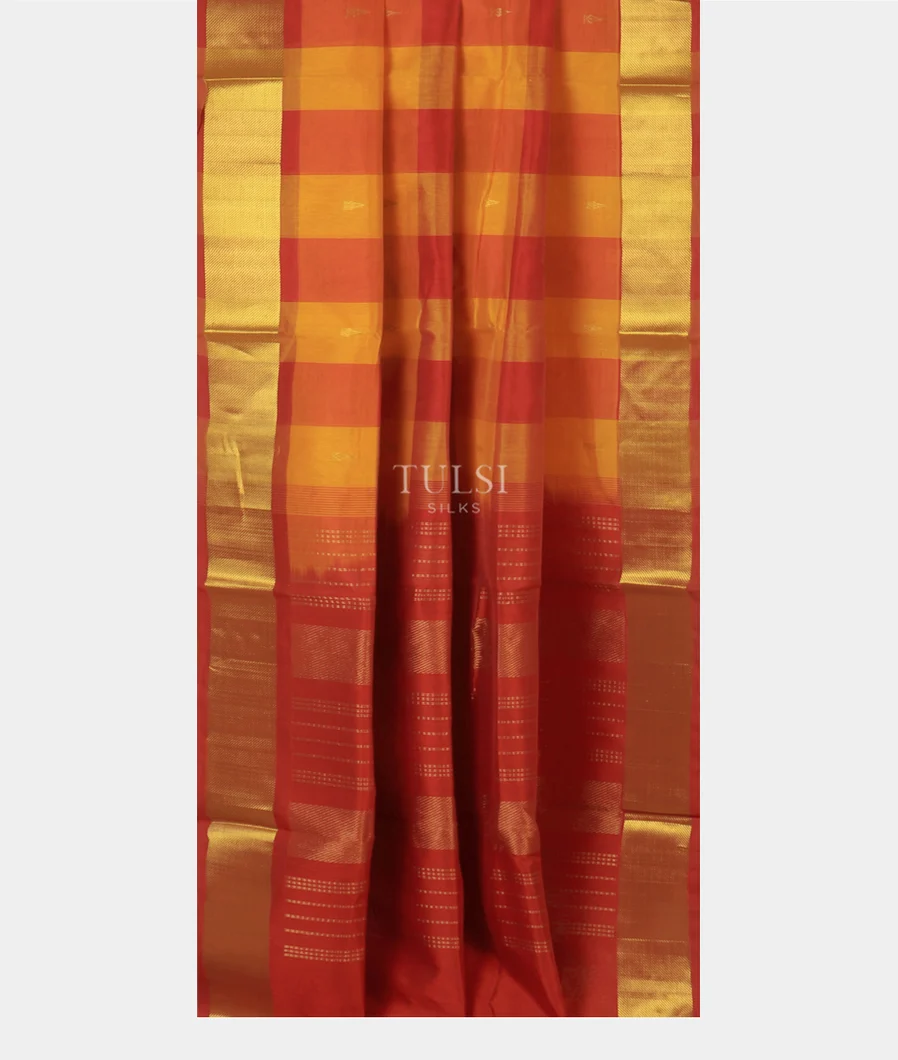 Multicolour Silk Cotton Saree T5078952