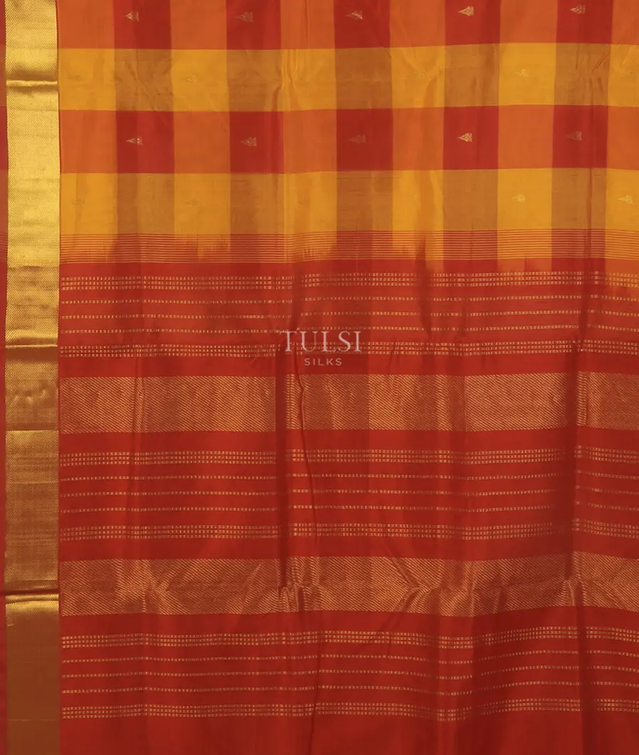 Multicolour Silk Cotton Saree T5078954