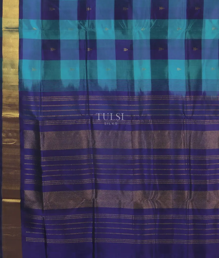 Multicolour Silk Cotton Saree T5078864