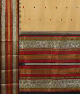 Beige Kanjivaram Silk Saree T5049784