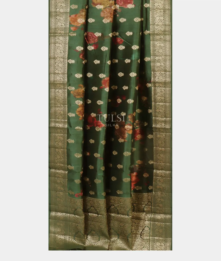 Green Chaniya Silk Saree T5105082