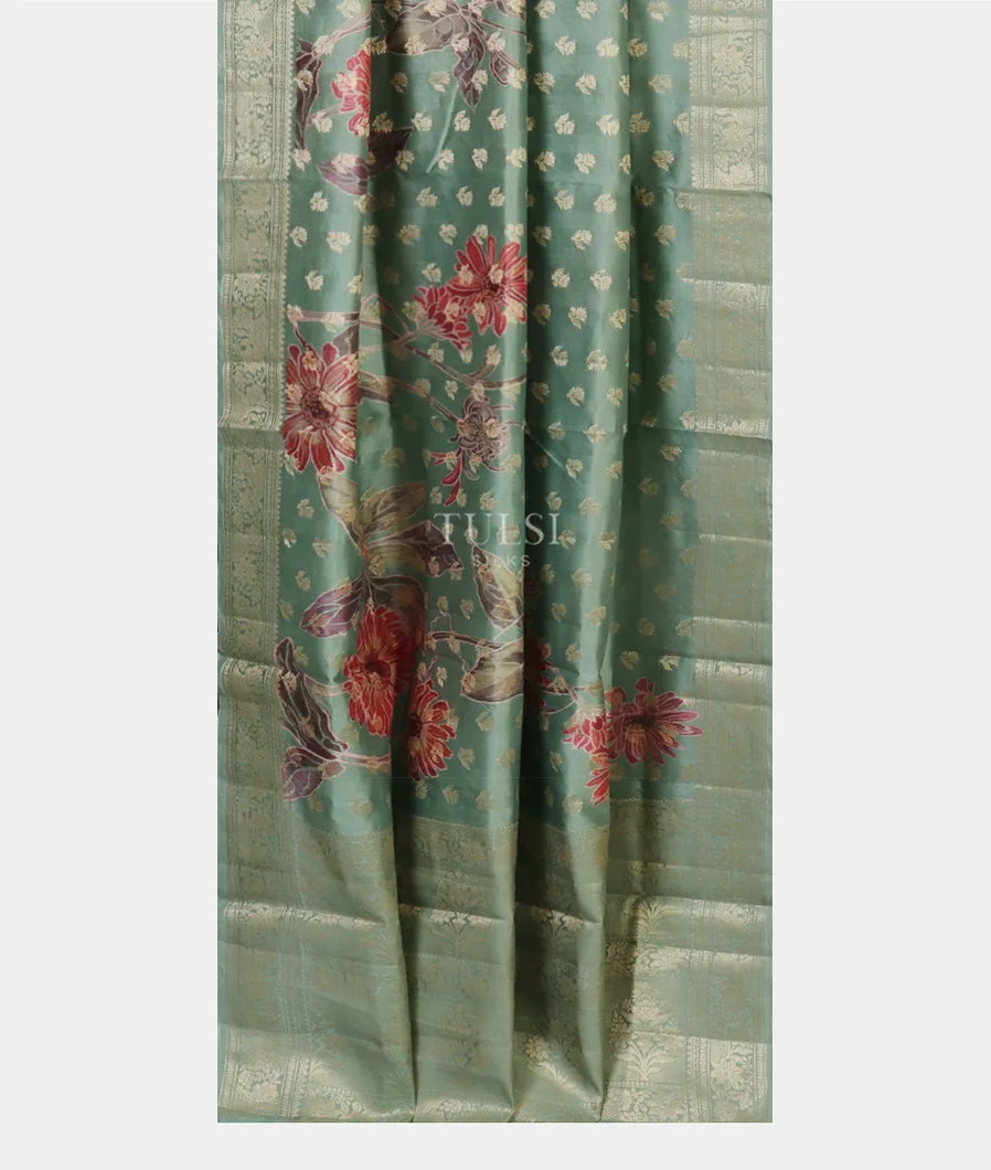 Blue Chaniya Silk Saree T5105172