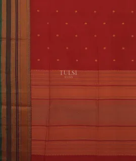 Red Silk Cotton Saree T5053764