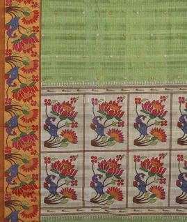 Green Art Silk Saree T4295424