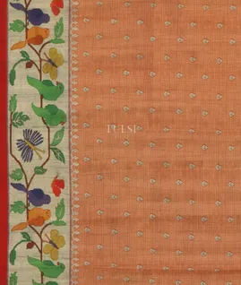 Rust Art Silk Saree T4021853
