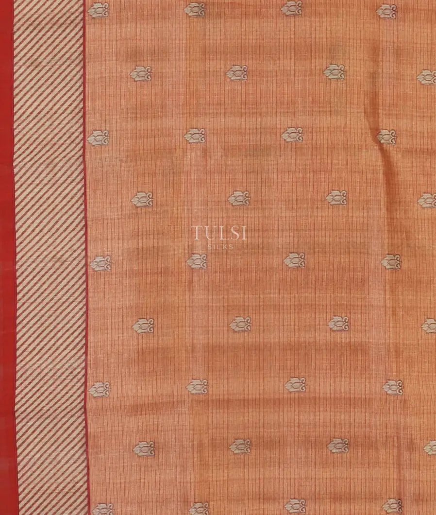 Rust Art Silk Saree T4682563