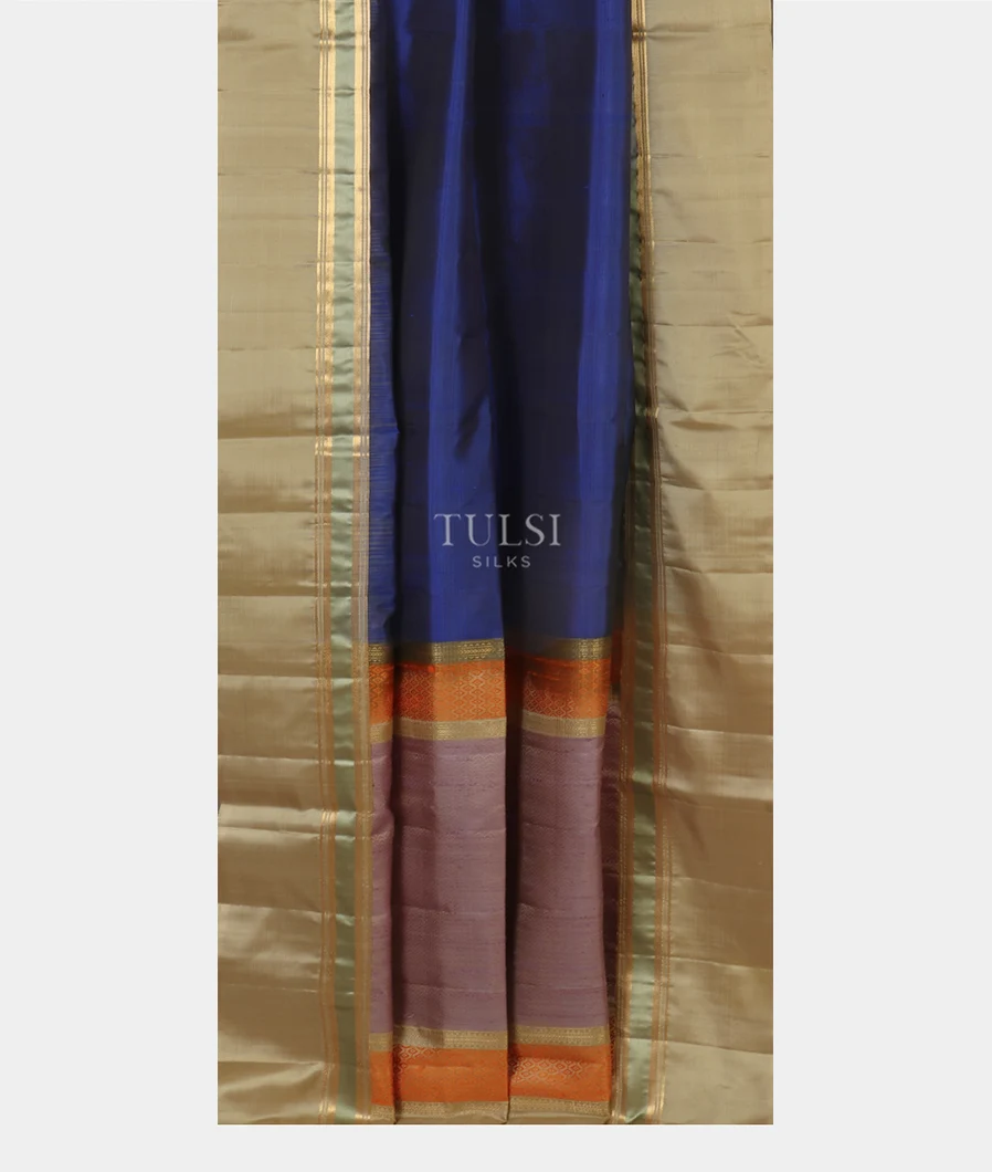 Blue Soft Silk Saree T4987882