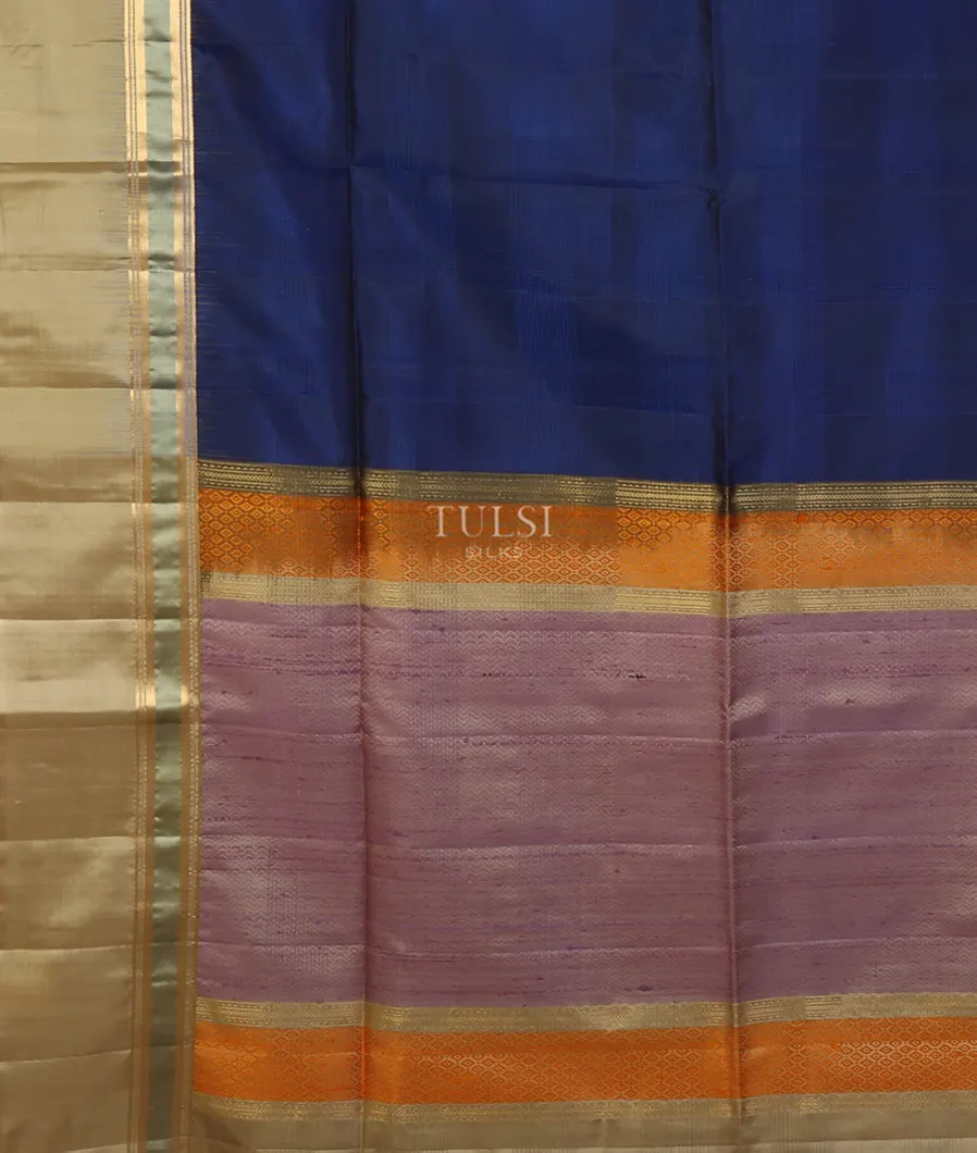 Blue Soft Silk Saree T4987884
