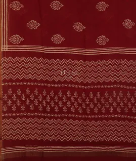 Maroon Kota Cotton Saree T5122644