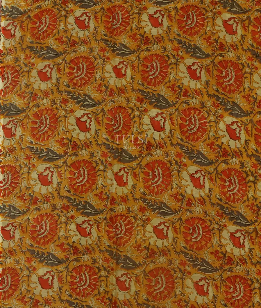 Purple Printed Cotton Saree T5122173