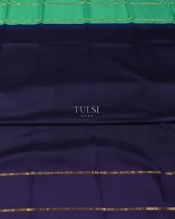 Blue Printed Soft Silk Saree T5129013
