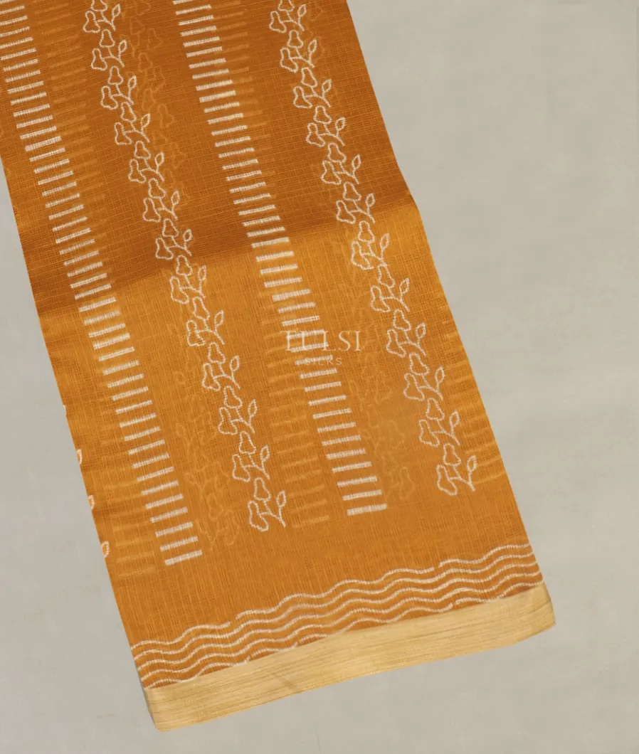Yellow Kota Cotton Saree T512259-image