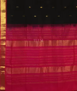 Black Silk Cotton Saree T5078494
