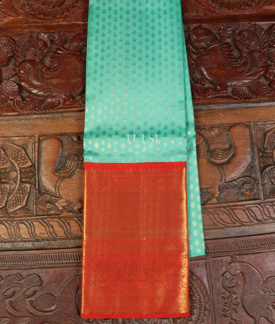 Blue Kanjivaram Silk Pavadai T499489-image