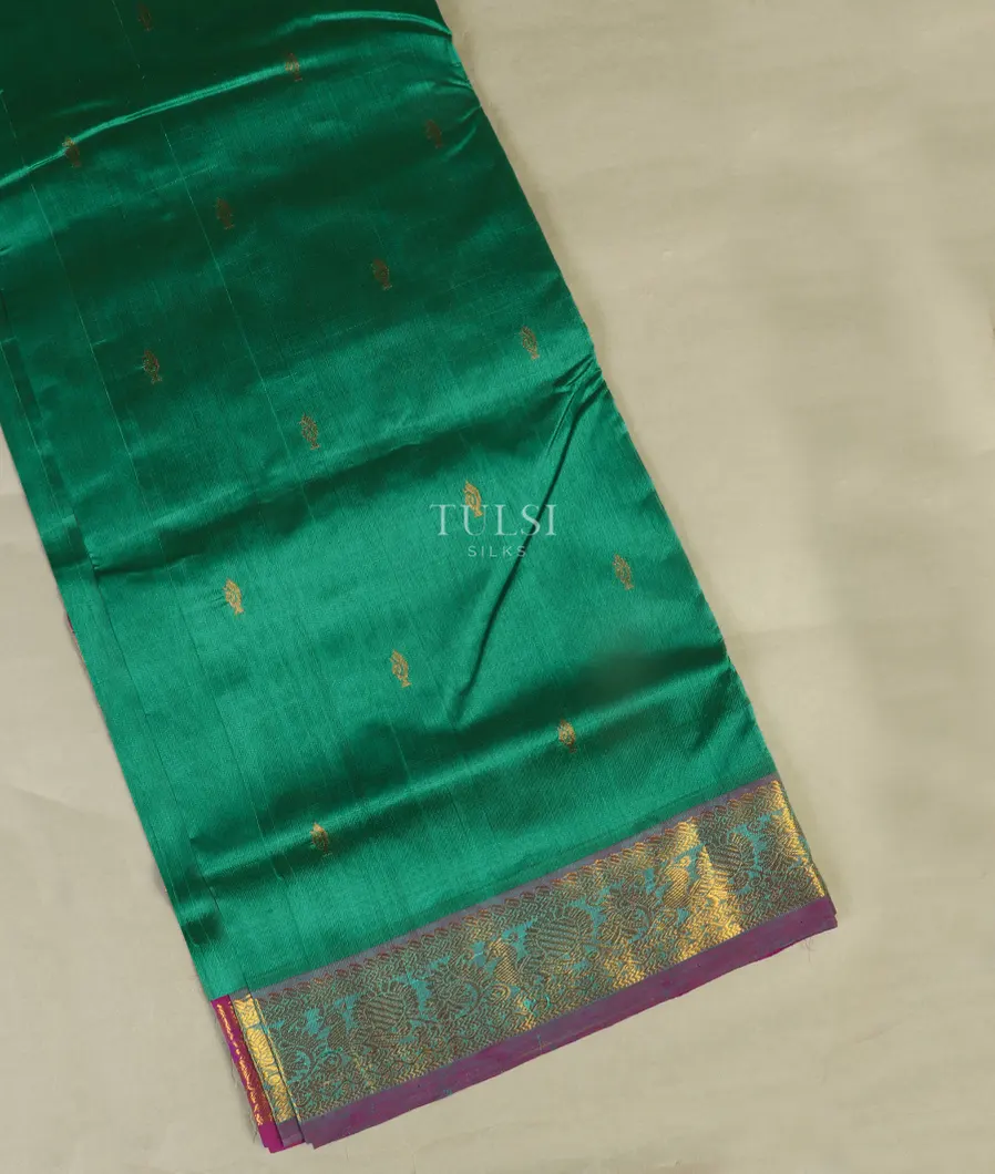 Green Silk Cotton Saree T507843-image