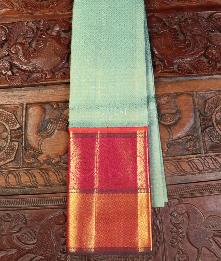 Blue Kanjivaram Silk Pavadai T504197-image
