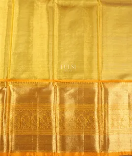Off - White Tissue Kanjivaram Silk Pavadai T5047252