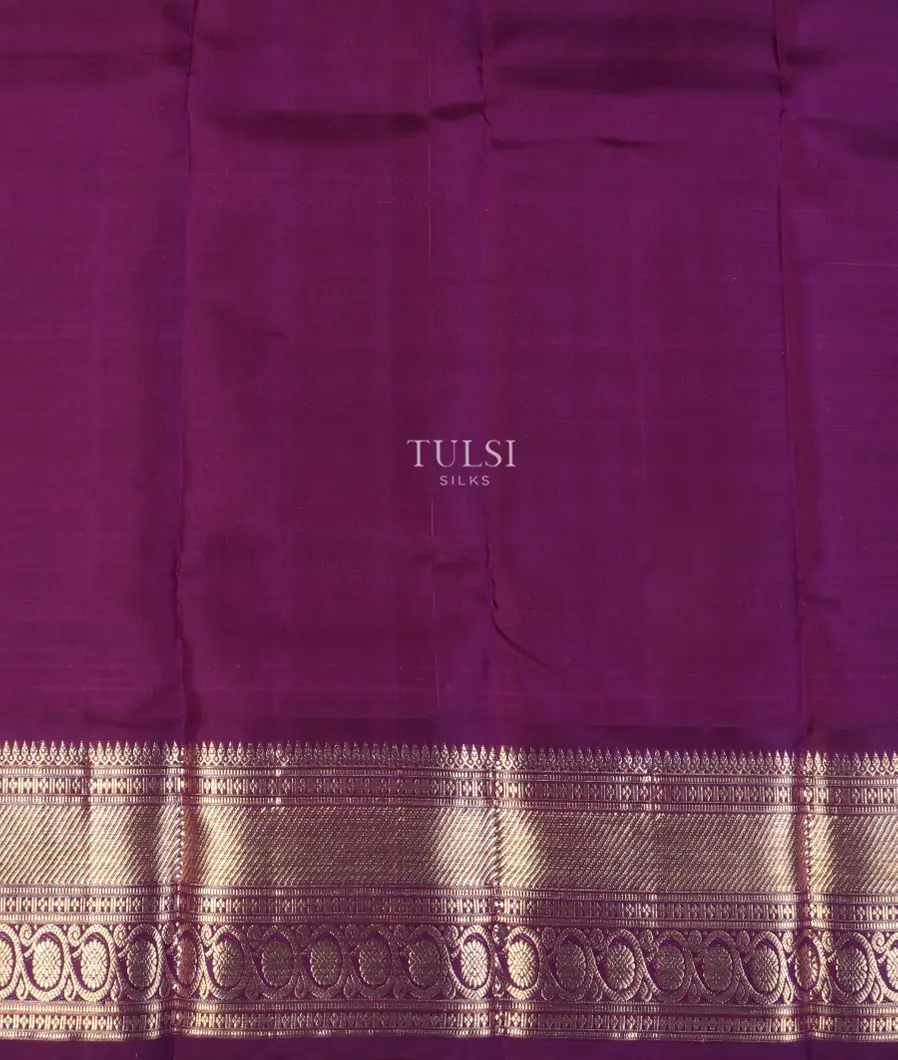 Peach Handwoven Kanjivaram Silk Kids Pavadai T5042872