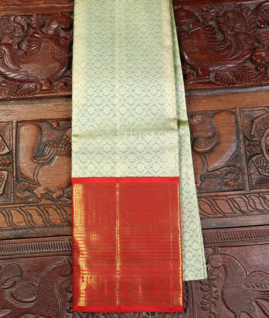 Blue Tissue Kanjivaram Silk Pavadai T482954-image