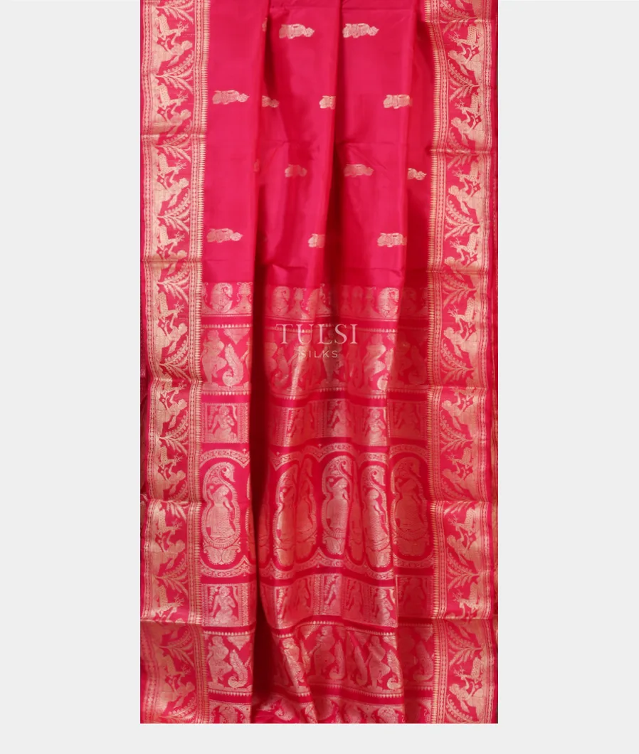Magenta Baluchari Silk Saree T5130932