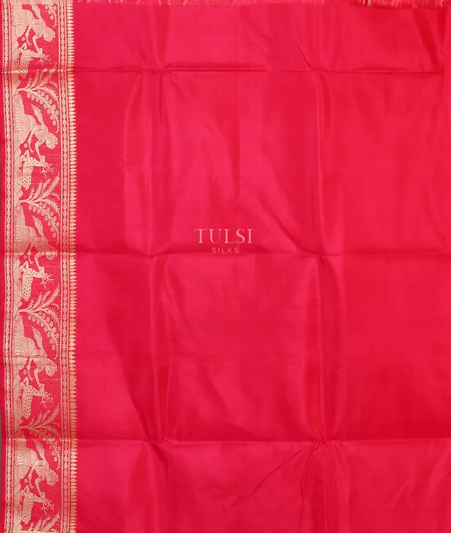 Magenta Baluchari Silk Saree T5130933