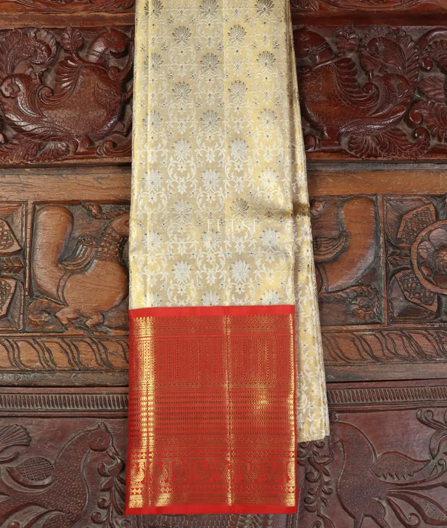 Gold Tissue Kanjivaram Silk Pavadai T490289-image