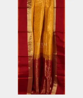Yellow Soft Silk Saree T381842