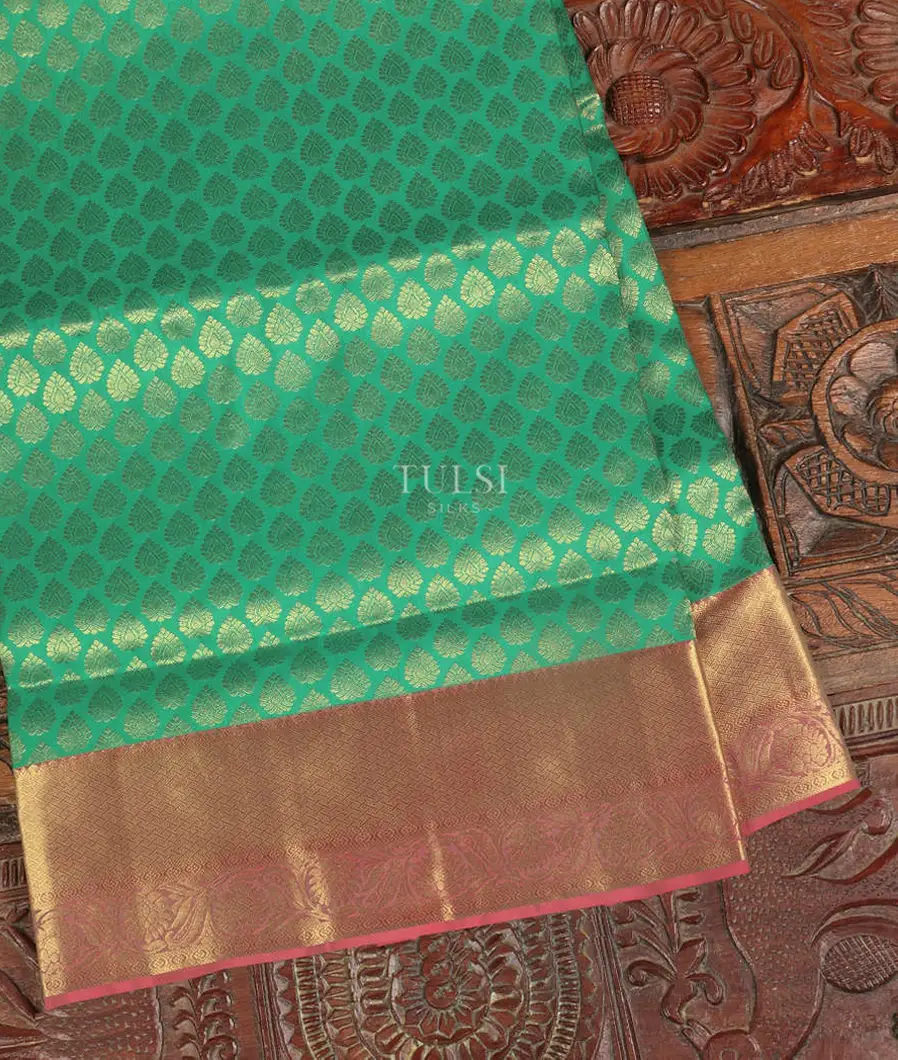 Green Soft Silk Saree T391347-image