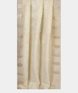 Off-White Kora Organza Embroidery Saree T5069182