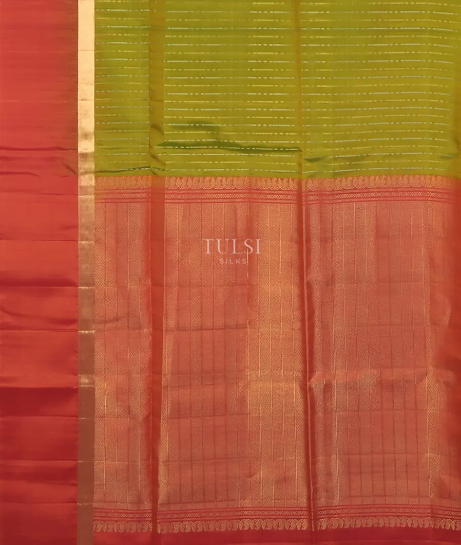 Yellowish Green Soft Silk Saree T5016294