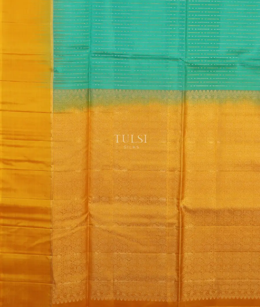 Green Soft Silk Saree T5037684