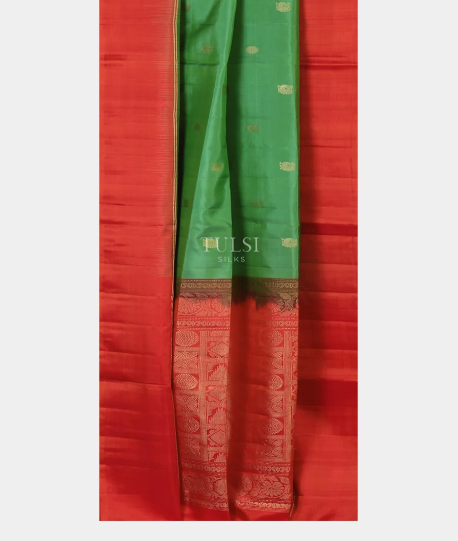 Green Soft Silk Saree T5036802