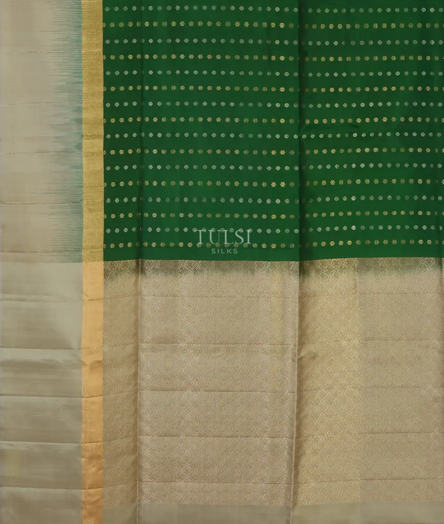 Green Soft Silk Saree T5056684