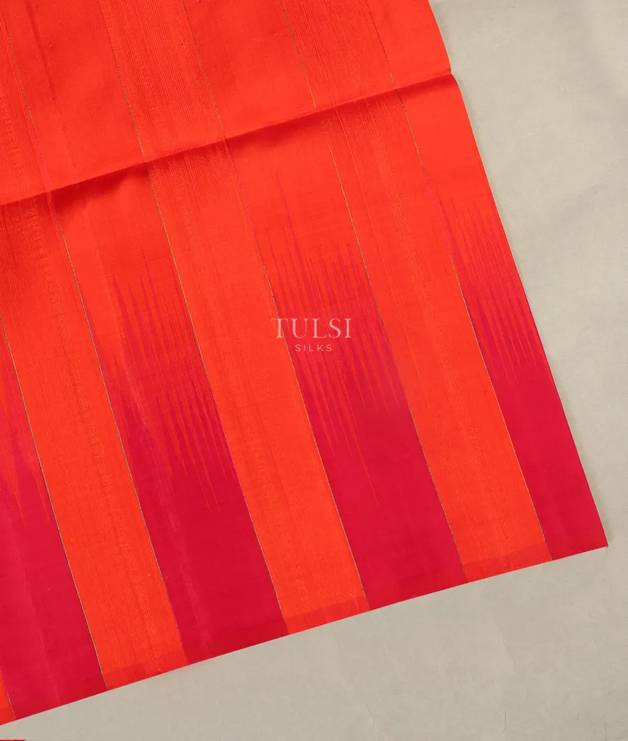 Orange Soft Silk Saree T503636-image