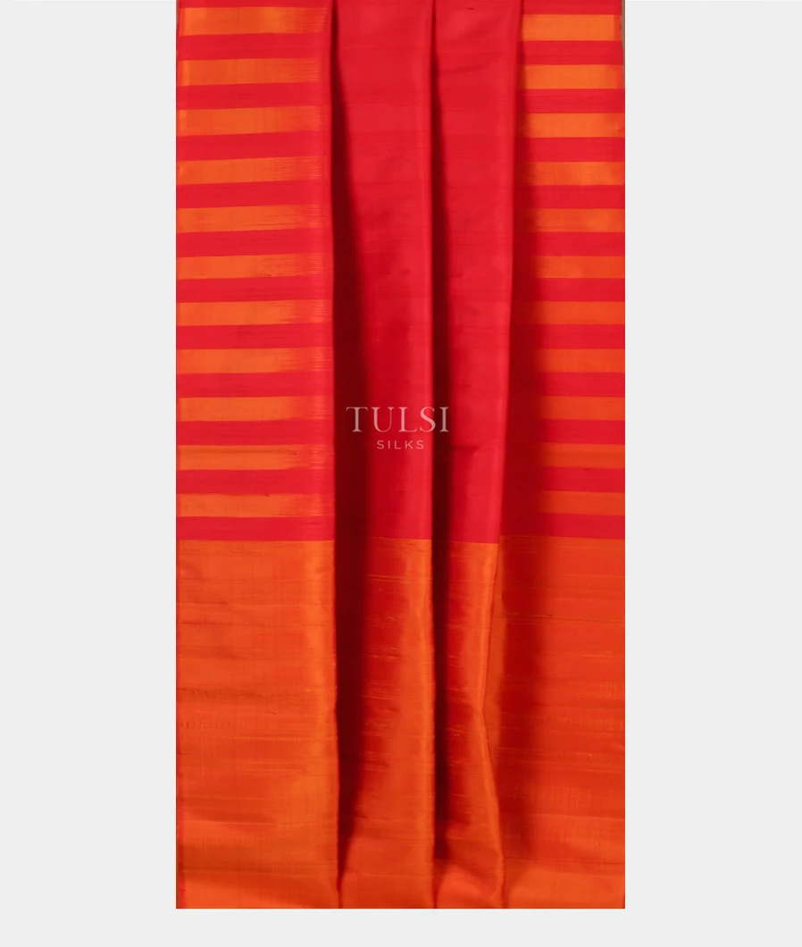 Orange Soft Silk Saree T5036362